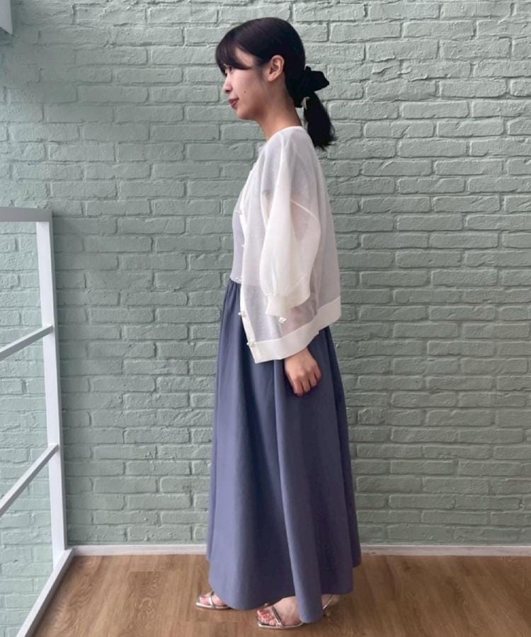 クチュールブローチ(Couture Brooch)の【接触冷感・ウエストゴム】ドッキングニットワンピース33