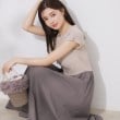 クチュールブローチ(Couture Brooch)の【接触冷感・ウエストゴム】ドッキングニットワンピース16