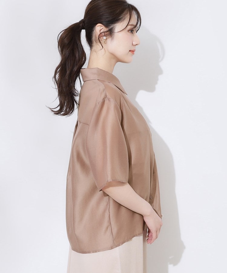 クチュールブローチ(Couture Brooch)の半袖シアーシャツ23