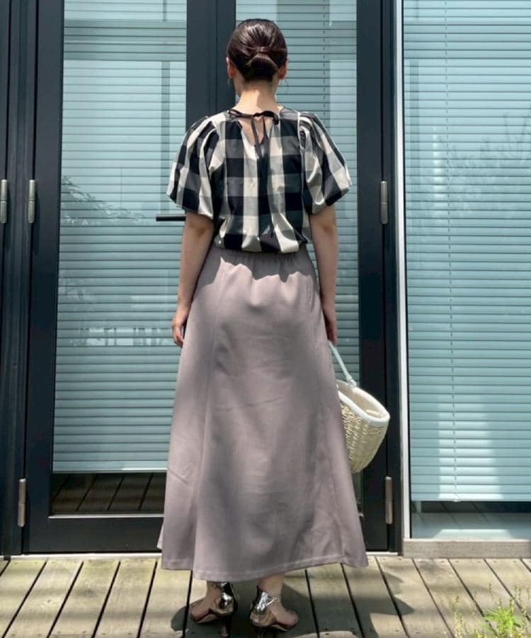 クチュールブローチ(Couture Brooch)の【マシンウォッシャブル・二の腕カバー】ブロックチェックブラウス14