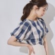 クチュールブローチ(Couture Brooch)の【マシンウォッシャブル・二の腕カバー】ブロックチェックブラウス20