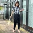 クチュールブローチ(Couture Brooch)の【マシンウォッシャブル・二の腕カバー】ブロックチェックブラウス22