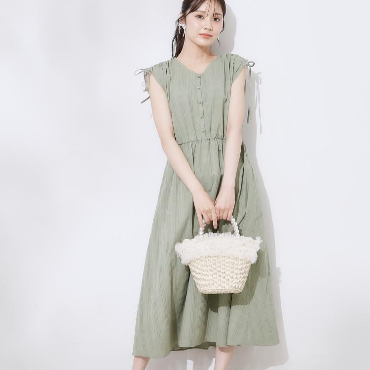 クチュールブローチ(Couture Brooch)の【前後2WAY】カラミチェック サマードレス マキシ・ロングワンピース