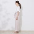 クチュールブローチ(Couture Brooch)の【美脚効果・通勤】リネンライク サス付きパンツ31