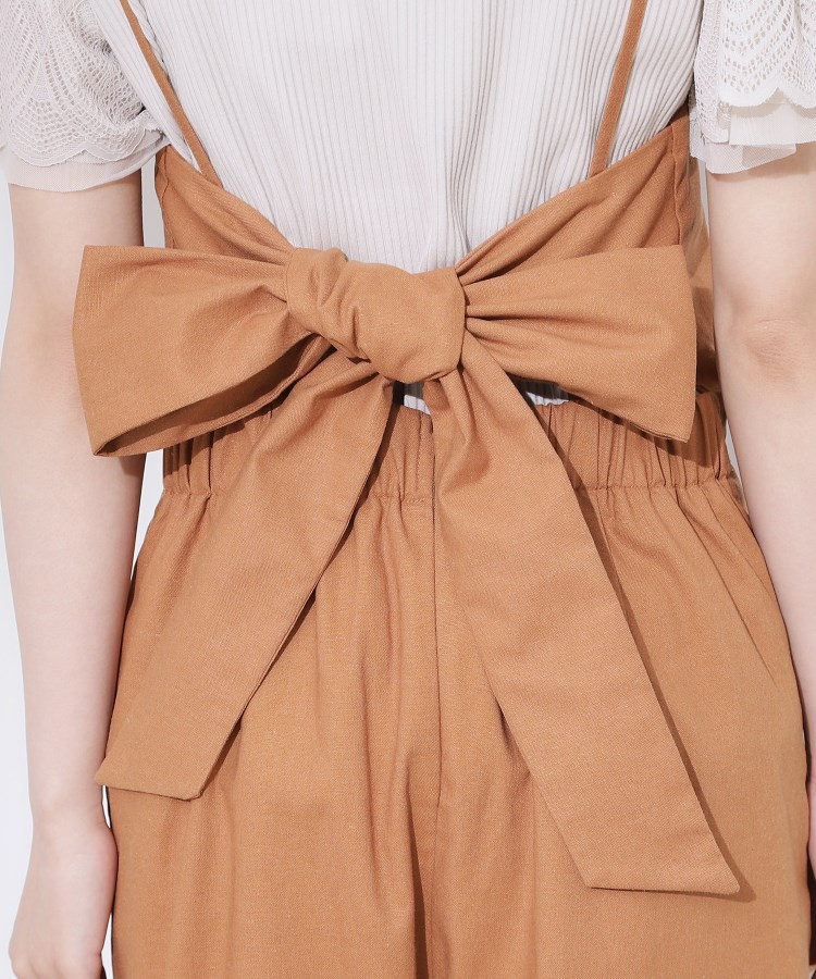 クチュールブローチ(Couture Brooch)の麻混リボンキャミサロペット20
