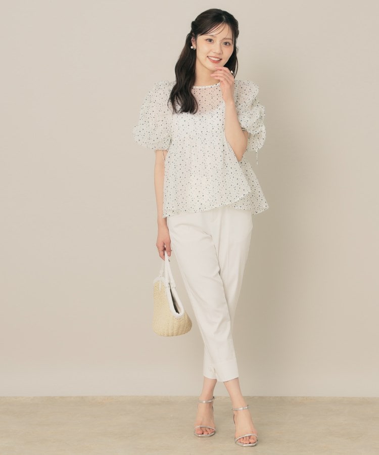 クチュールブローチ 半袖チュニック Couture Brooch チュニック 「マシンウォッシャブル/前後2WAY