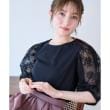 クチュールブローチ(Couture Brooch)の【接触冷感・UV・マシンウォッシャブル】袖レースデザイントップス21