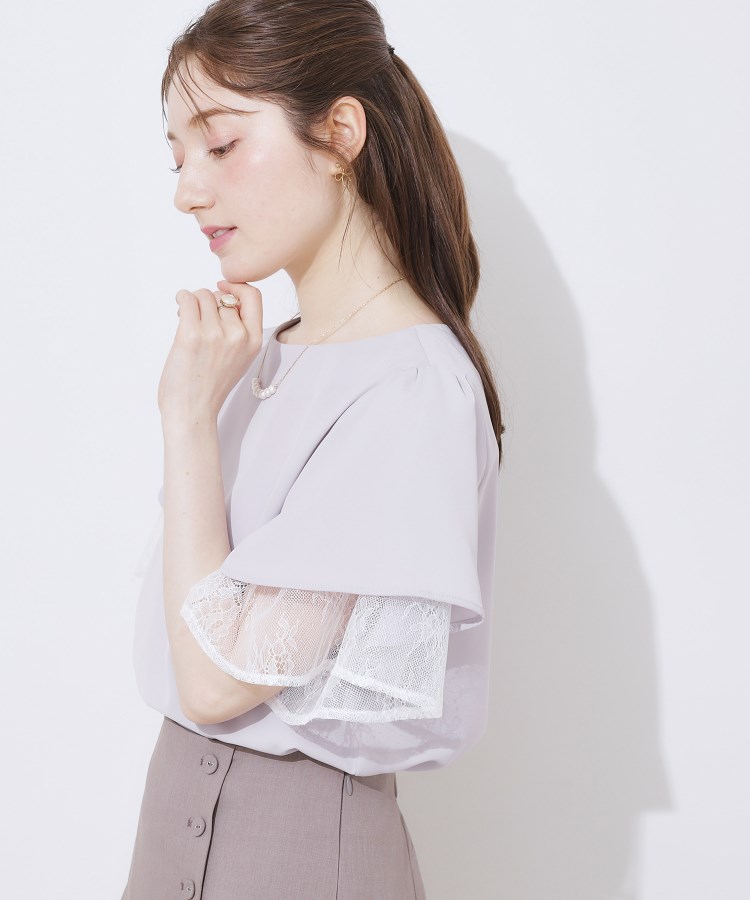 クチュールブローチ(Couture Brooch)のレース重ねフレアブラウス27