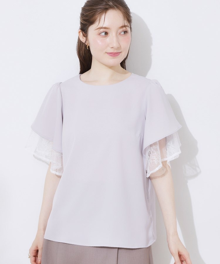 クチュールブローチ(Couture Brooch)のレース重ねフレアブラウス33