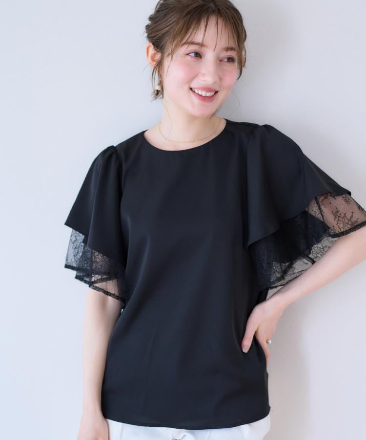 クチュールブローチ(Couture Brooch)のレース重ねフレアブラウス14