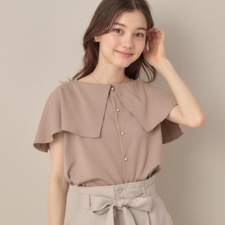クチュールブローチ(Couture Brooch)の2WAYケープデザインカットソー カットソー