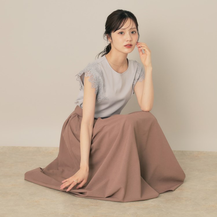 クチュールブローチ(Couture Brooch)の【きれいめ・シアー・通勤】パレットボイルロングスカート マキシ・ロングスカート