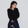 ギャレスト(GALLEST)の【WEB限定】ボートVネックニット ブラック(019)