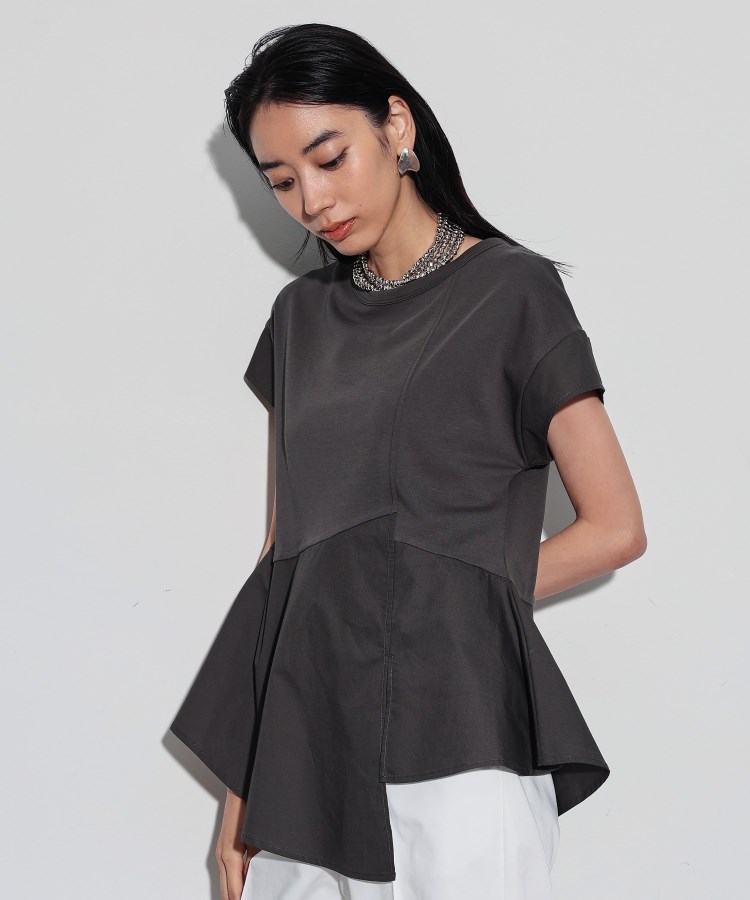 アシンメトリぺプラムトップス（カットソー） | GALLEST