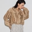 ギャレスト(GALLEST)のシアーローンブルゾンシャツ ベージュ(052)