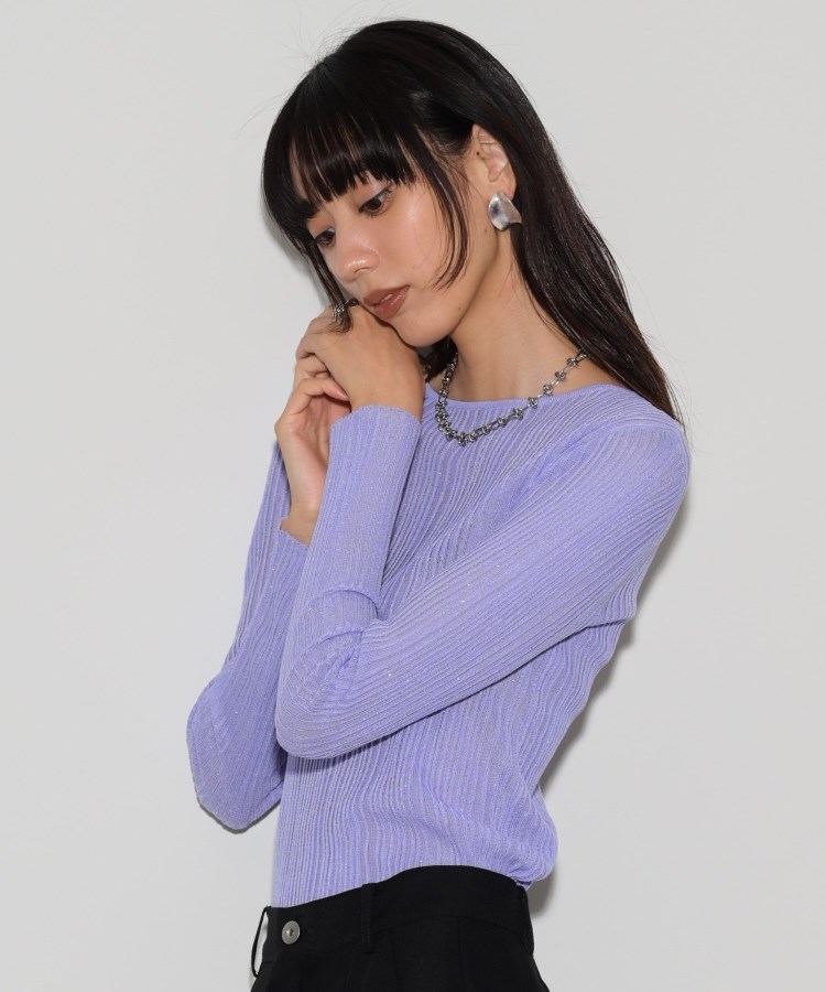 エメイン aimeine スイビシアースパンコールニット トップス