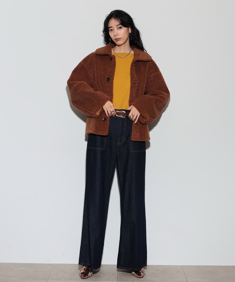 ギャレスト(GALLEST)の【WEB限定】リバーシブルムートン調ブルゾン12