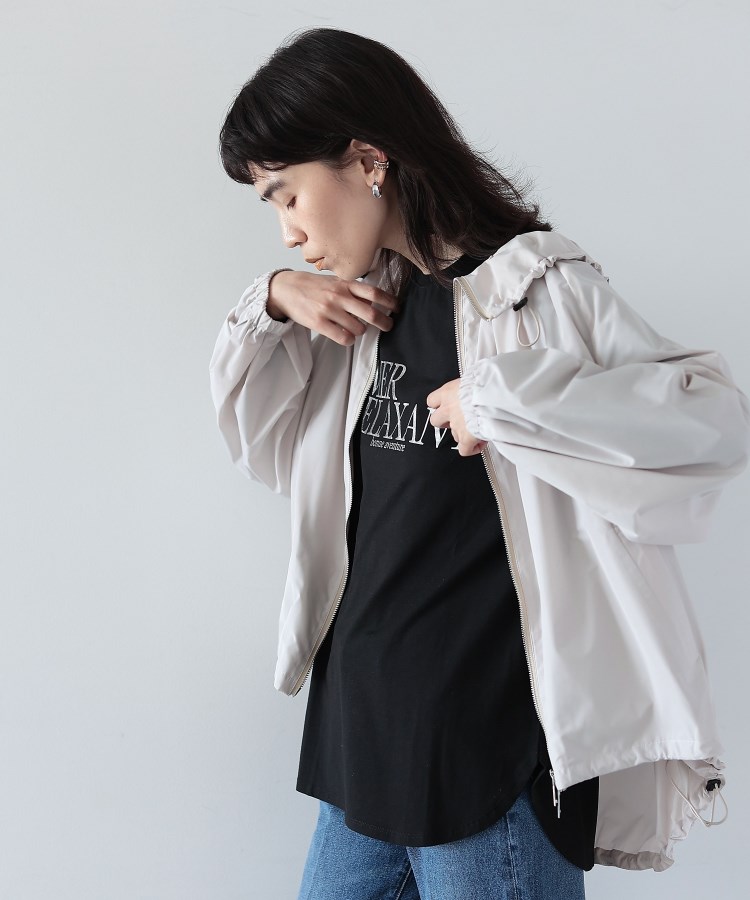 Plage アイボリー モッズコート ひどく ダブルブレスト バルーン