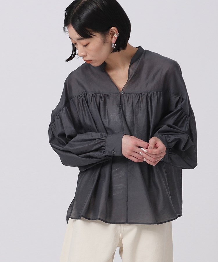 シャインギャザーブラウス(シャツ・ブラウス) | GALLEST シャインギャザーブラウス(シャツ・ブラウス) | GALLEST