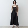 ギャレスト(GALLEST)のセットキャミサテンワンピース ブラック(019)