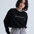 ギャレスト(GALLEST)のジョーゼットロゴブラウス ブラック(019)