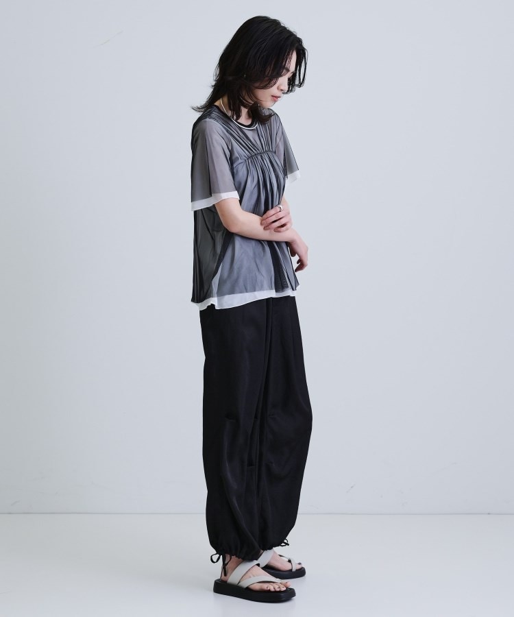 ギャレスト(GALLEST)のメッシュギャザーTシャツ2