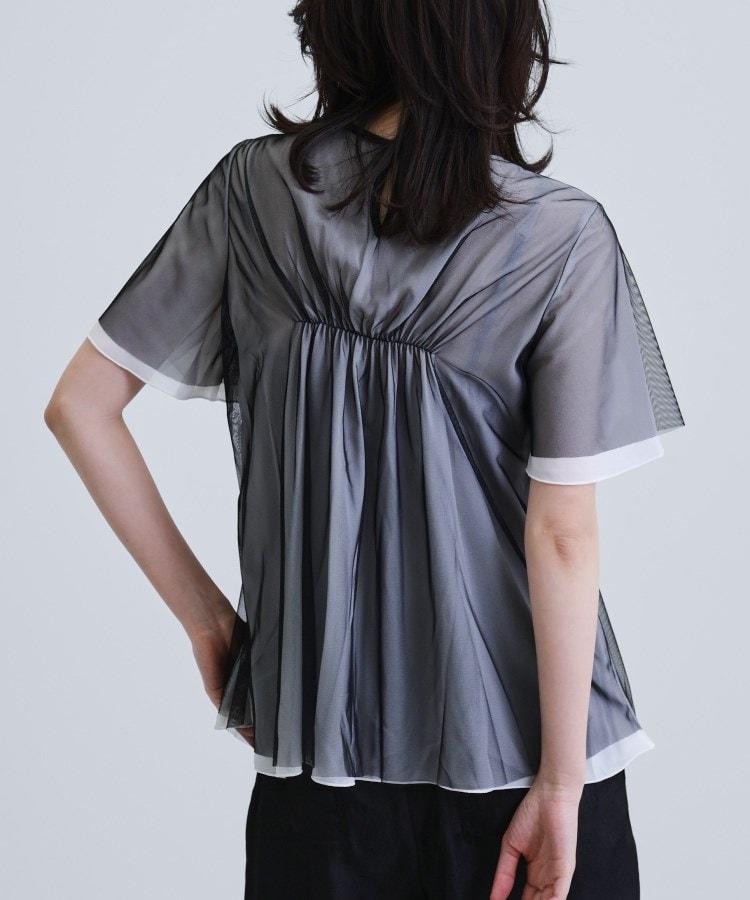 ギャレスト(GALLEST)のメッシュギャザーTシャツ6