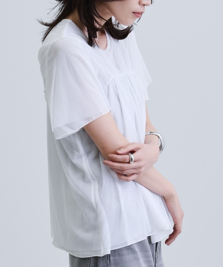 ギャレスト(GALLEST)のメッシュギャザーTシャツ10