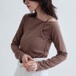 ギャレスト(GALLEST)のイレギュラーカットソー モカブラウン(042)