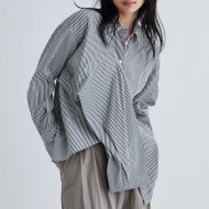 マルチウェイストライプカシュクールシャツ(シャツ・ブラウス マルチウェイストライプカシュクールシャツ(シャツ・ブラウス