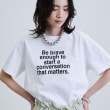 ギャレスト(GALLEST)の【再入荷】ボックスシルエットロゴTシャツ ホワイト(001)