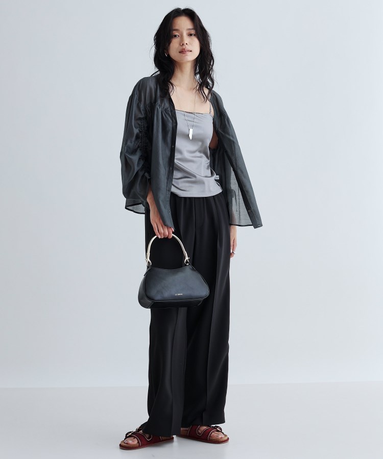 ギャレスト(GALLEST)の袖シャーリングシアーローンブラウス18