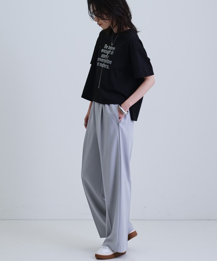 ギャレスト(GALLEST)の【接触冷感／セットアップ対応】イージーストレートワイドパンツ【通勤・セレモニー】13