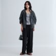 ギャレスト(GALLEST)の【接触冷感／セットアップ対応】イージーストレートワイドパンツ【通勤・セレモニー】 ブラック(019)