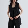 ギャレスト(GALLEST)の【接触冷感／セットアップ可】ナローベルテッドジレ【セレモニー・通勤】 ブラック(319)