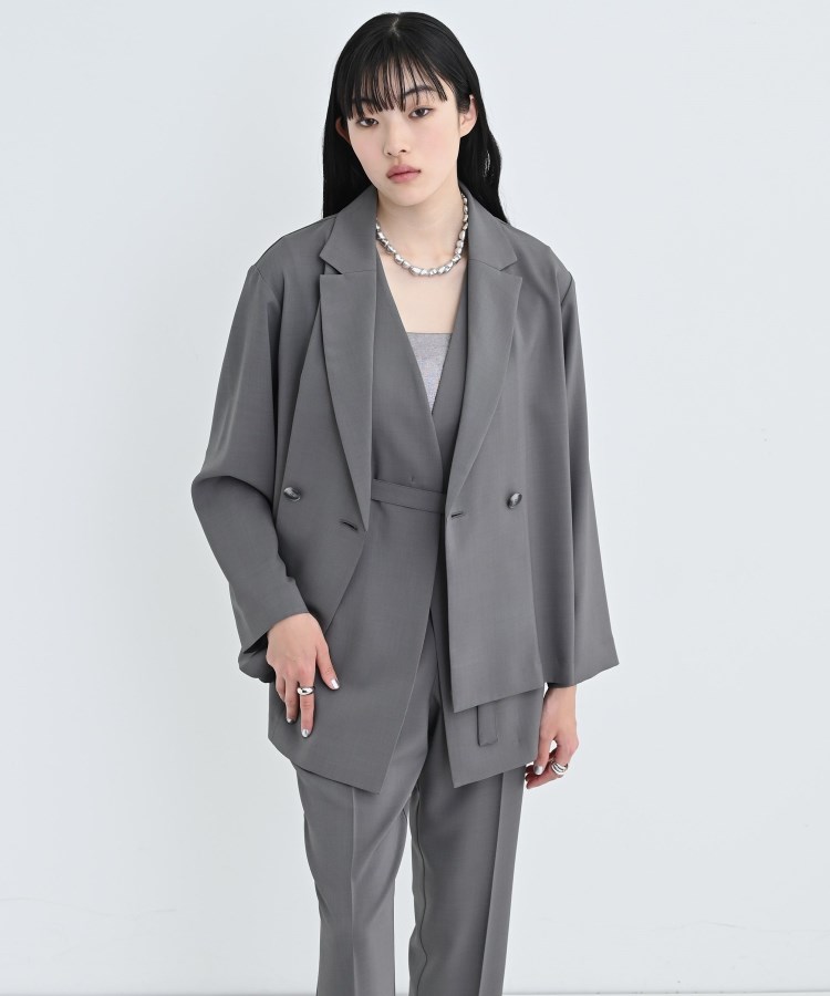 ギャレスト(GALLEST)の【接触冷感／セットアップ可】モードフィットダブルボタンジャケット【セレモニー・通勤】6