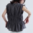 ギャレスト(GALLEST)のギャザースリーブレスブラウス4