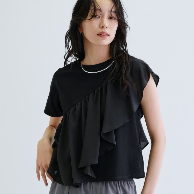 ギャレスト(GALLEST)のサッシュフリルTシャツ Ｔシャツ