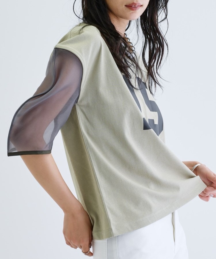 ギャレスト(GALLEST)のシアースリーブプリントTシャツ5