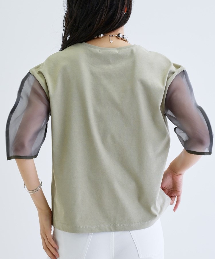ギャレスト(GALLEST)のシアースリーブプリントTシャツ6