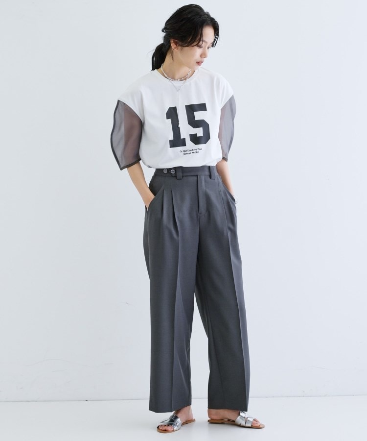 ギャレスト(GALLEST)のシアースリーブプリントTシャツ16