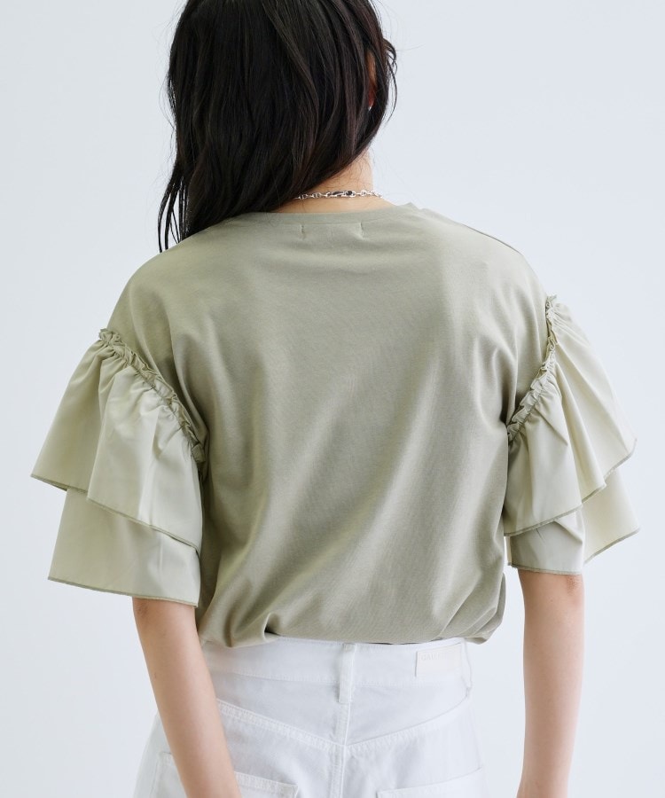 ギャレスト(GALLEST)のフリルスリーブプリントカットソー11