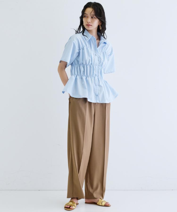 ギャレスト(GALLEST)の【一部店舗限定】シャーリングビスチェデザイン半袖シャツ27