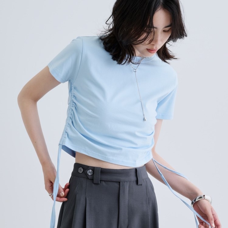 ギャレスト(GALLEST)の【一部店舗限定】サイドドロストクロップドT Ｔシャツ
