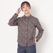 ルイシャンタン(Lui Chantant)の【リバティ／日本製】リバティ極細コール小花シャツ ネイビー(494)