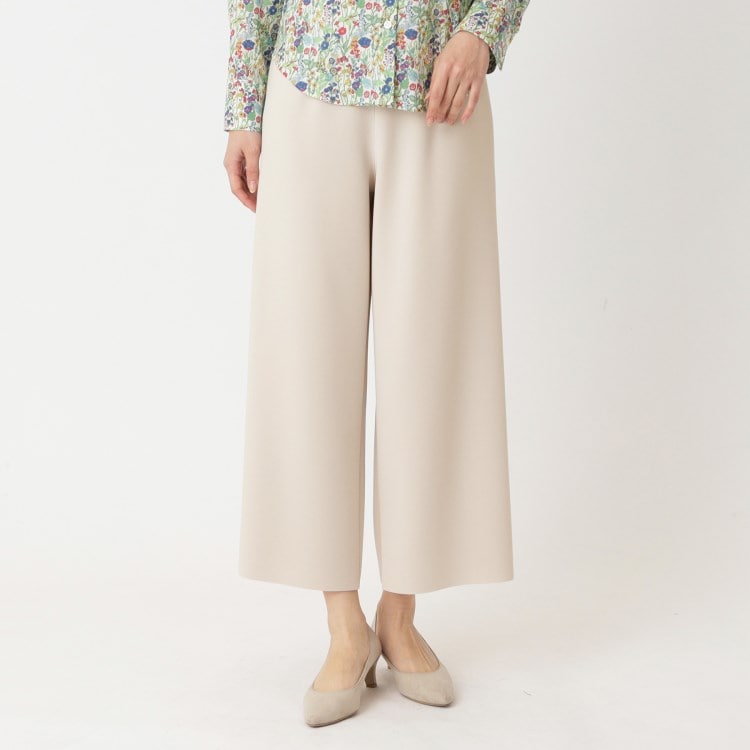 ルイシャンタン(Lui Chantant)の【美シルエット／洗える】プレシャスストレッチフレアーパンツ 6～9分丈パンツ