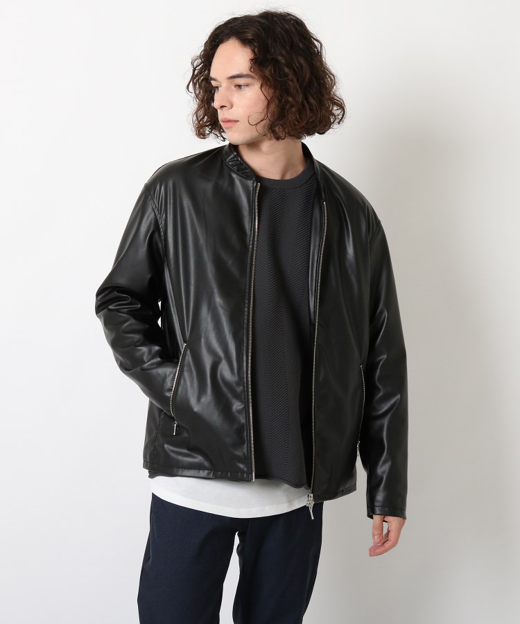 合皮ライダースブルゾン ライダースジャケット The Shop Tk Men ザショップティーケー ワールド オンラインストア World Online Store 合皮ライダースブルゾン ライダースジャケット The Shop Tk Men ザショップティーケー ワールド オンラインストア World Online Store