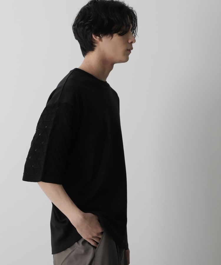 ザ ショップ ティーケー（メンズ）(THE SHOP TK(Men))の◆透かし編みニットドッキングTシャツ14