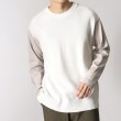 ザ ショップ ティーケー（メンズ）(THE SHOP TK(Men))の◆ニットドッキングロングスリーブTシャツ ホワイト(502)