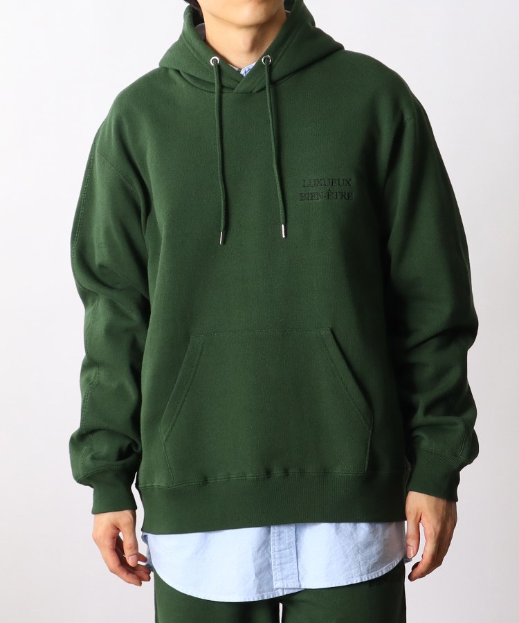 ザ ショップ ティーケー（メンズ）(THE SHOP TK(Men))の◆【セットアップ対応可】12onzヘヴィーウエイトスウェットパーカ ダークグリーン(023)